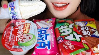 ASMR Korean Ice Cream and Popsicles Eating Sounds Mukbang [upl. by Ram167]