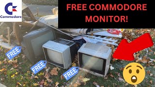 Free Commodore 1702 CRT Monitor Curb Find With A Few Other CRT TVs [upl. by Celestine713]