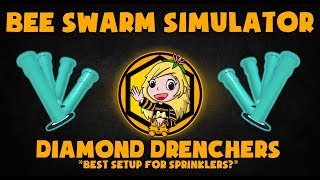 NEW DIAMOND DRENCHERS  BEST SETUP  Bee Swarm Simulator [upl. by Debbi]