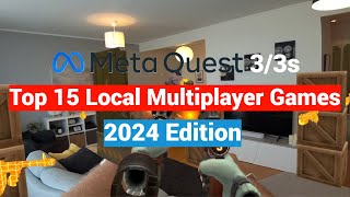 Top 15 Best Local Multiplayer Party Games On The Quest 2  3  3s  2024 Edition [upl. by Nahtanaj]