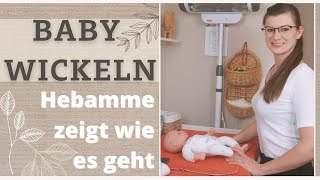 Wie wickelt man ein Baby  Was du beachten musst  Handgriffe  Hebamme Maria erklärt wie es geht [upl. by Itsud225]