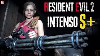 RESIDENT EVIL 2 REMAKE CLAIRE RANK S MODO INTENSO  COMO PEGAR METRALHADORA GIRATÃ“RIA INFINITA [upl. by Aloisius726]