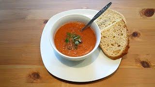 Recette facile et rapide  Le gaspacho fraîcheur [upl. by Akimak]