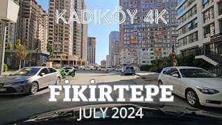 Fikirtepe Urban Transformation District in Kadıköy in July 2024 – Istanbul 4K Drive City Sightseeing [upl. by Ahsykal278]