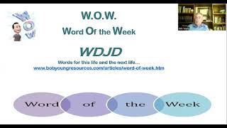 WOW Word Of the Week WDJD [upl. by Einafets43]