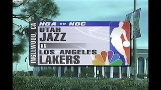 NBA On NBC  Jazz  Lakers 1998 WCF Game 4 Highlights [upl. by Emlen]