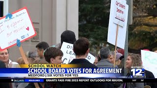 Medford School Board votes for new agreement [upl. by Biamonte]