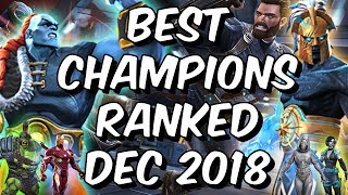 Best Champions Ranked December 2018  Seatins Tier List  Marvel Contest Of Champions [upl. by Namron]