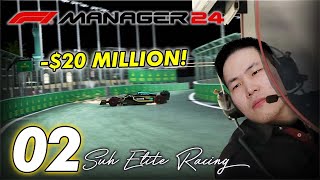 20 MILLION IN DAMAGES F1 Manager 24  Part 2  Saudi Arabian GP [upl. by Armmat]