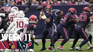 Arizona Cardinals vs Houston Texans  2023 Week 11 Game Highlights [upl. by Danit]