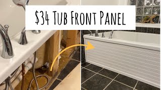 TUB FRONT PANEL FOR 34 NO EXPERIENCE NEEDED  MINIMAL TOOLS AND CUTS  10 MINUTE PROJECT [upl. by Ydrah]