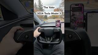 Change Your Style With The Yoke on Tesla Model 3… shorts model3highland [upl. by Lela576]