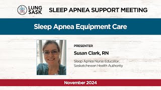 Sleep Apnea Equipment Care [upl. by Suellen]