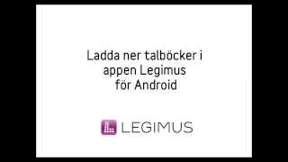 Ladda ner talböcker med appen Legimus för Android [upl. by Kneeland]