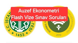 Auzef Ekonometri Vize sınav soruları [upl. by Pedro497]