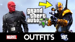 GTA 5 Online  Outfits Deathstroke and Red Skull [upl. by Ebenezer]