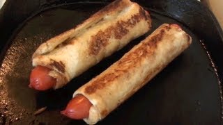 TOASTED HOT DOGS RECIPE  Gregs Kitchen [upl. by Buddy]