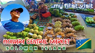 HONIARA CENTRAL MARKET SOLOMON ISLAND MY FIRST VISIT AND TOUR AROUND 2million [upl. by Jana]