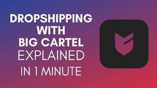 How To Start Dropshipping With Big Cartel 2024 [upl. by Ialda]