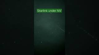 Starlink satellite line spotted under night vision [upl. by Clerissa196]