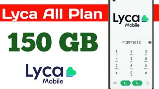 Lyca mobile data Plans  Lycamobile New sim card plans  lycamobile internet [upl. by Couq]