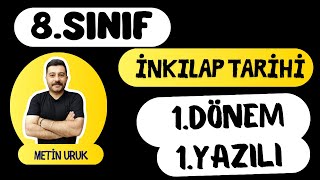 8 SINIF İNKILAP TARİHİ 1 DÖNEM 1 YAZILI 2025  AÇIK UÇLU [upl. by Stearn]