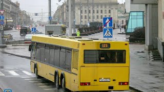 Minsks bus Government number AK 40847 Route 9д [upl. by Mairym76]