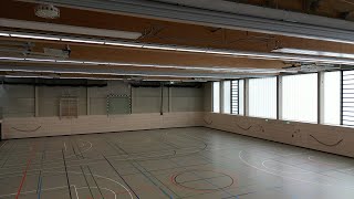 Das ist die neue Dreifachsporthalle am AnnettevonDrosteHülshoffGymnasium [upl. by Etteloiv]