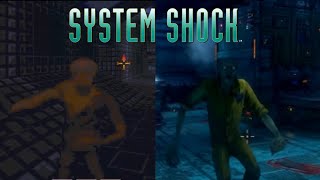 System Shock Remastered vs Enhanced Edition Comparison [upl. by Derdle]