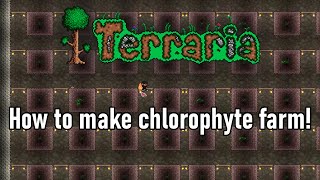 Terraria 143  How to make chlorophyte farm [upl. by Kalli]