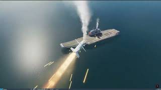 DCS  Flip in his F18C striking enemy ship and defending [upl. by Lauretta]