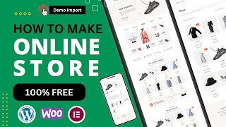 How to Create a wordpress Ecommerce Website 2024  Free  Wordpress ecommerce website tutorial [upl. by Eilla]