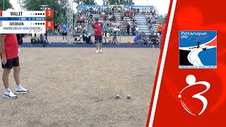 64e MALLET vs AVEDIKIAN  Supranational à pétanque des Bords de Loire  AndrézieuxBouthéon 2023 [upl. by Aesoh11]