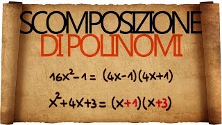 Scomposizione di Polinomi  Prodotti Notevoli e Trinomio di Secondo Grado [upl. by Yesak]