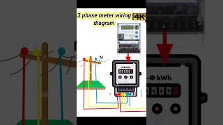 3 phase meter wiring diagram three phase meter wiring electrical wiringdiagram wiring [upl. by Aicele]