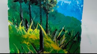 landscape shorts acryliccolourpainting [upl. by Swayne]