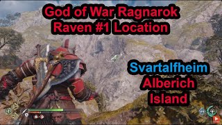 God of War Ragnarök Raven Location 1 Svartalfheim Alberich Island [upl. by Attenod]