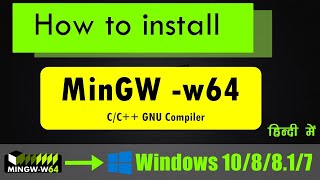 how to install MingGW w64 on windows 10  CC Compiler [upl. by Garcon921]