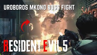 Resident Evil 5  Uroboros Mkono Boss Fight EASY WAY [upl. by Osnola]