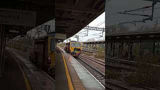 Colas Rail maintenance train reversing at Nuneaton including siren train railway [upl. by Hairakcaz]