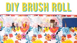 DIY BRUSH AND PENCIL ROLL [upl. by Naahsar748]