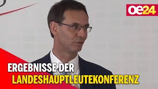 Ergebnisse der Landeshauptleutekonferenz [upl. by Eahsan]