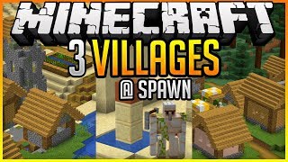 Seed 3 Villages Spawn ✨ Minecraft 1144 ✨ErikOnHisPeriod [upl. by Menendez]