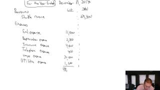 Module 1 Video 4  Preparing the Income Statement  Problem 13A Continued [upl. by Nerua621]