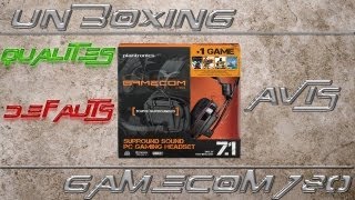 Unboxing casque quot Gamecom 780 quot  Test Microphone [upl. by Sucitivel]