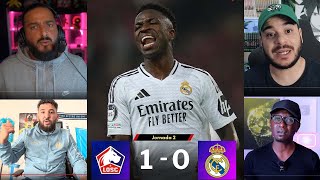 LE RÉACTIONS APRES LA DEFAITE DU REAL MADRID 10 FACE A LILLE EN LIGUE DES CHAMPIONS [upl. by Kalagher]