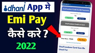 Dhani Loan Repayment Kaise Kare  How to Pay Dhani Loan Emi Online 2022 [upl. by Loferski]