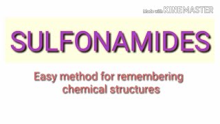 Sulfonamides chemical structures  medicinal chemistry [upl. by Sammy431]