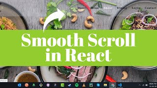 Smooth Scrolling Navbar Transition in ReactJS [upl. by Demha]