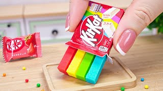 Amazing KITKAT Dessert  Best Miniature Colorful Chocolate Cake Decoration Ideas 🌈 [upl. by Sternberg188]